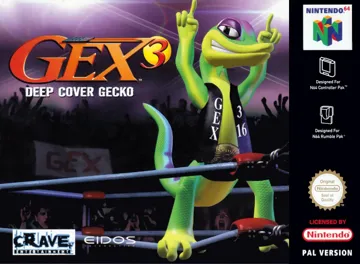 Gex 3 - Deep Cover Gecko (Europe) (Fr,De) box cover front